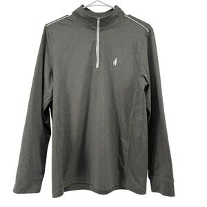 Johnnie-O Jr. Prep-Formance Boys sz 16 Gray Long Sleeve 1/4 Quarter Zip Pullover